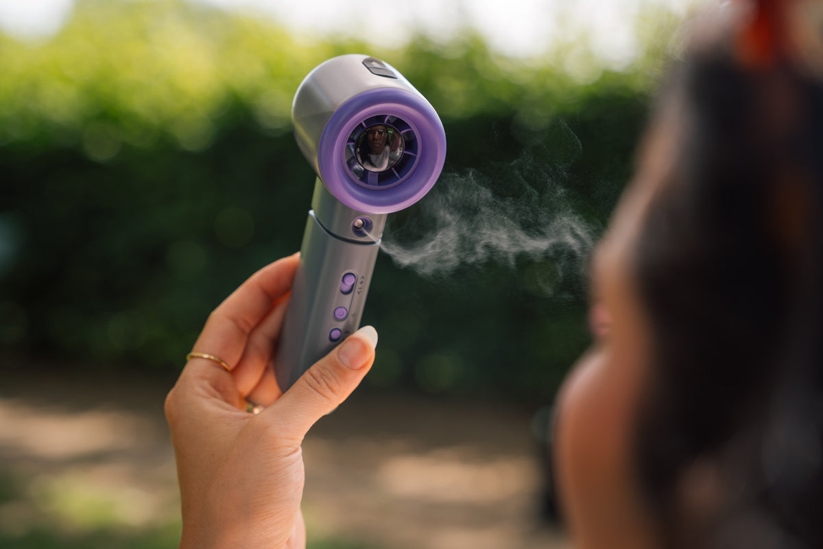 Verbatim 32345 personlig håndholdt spray & blæser Lilla, Grå Håndholdt ventilator