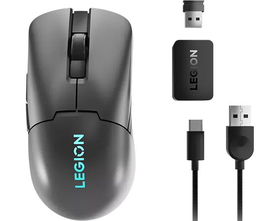 Lenovo M600s Souris Gaming Ambidextre, RF Wireless, Bluetooth, USB Type-C, Optique 19000 DPI, Gris