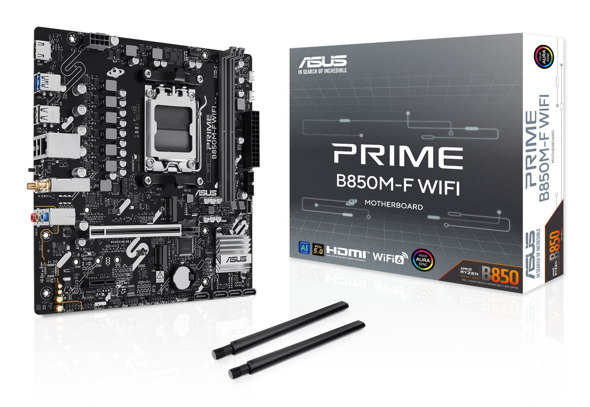 ASUS PRIME B850M-F WIFI AMD B850 Emplacement AM5 micro ATX - vue 7