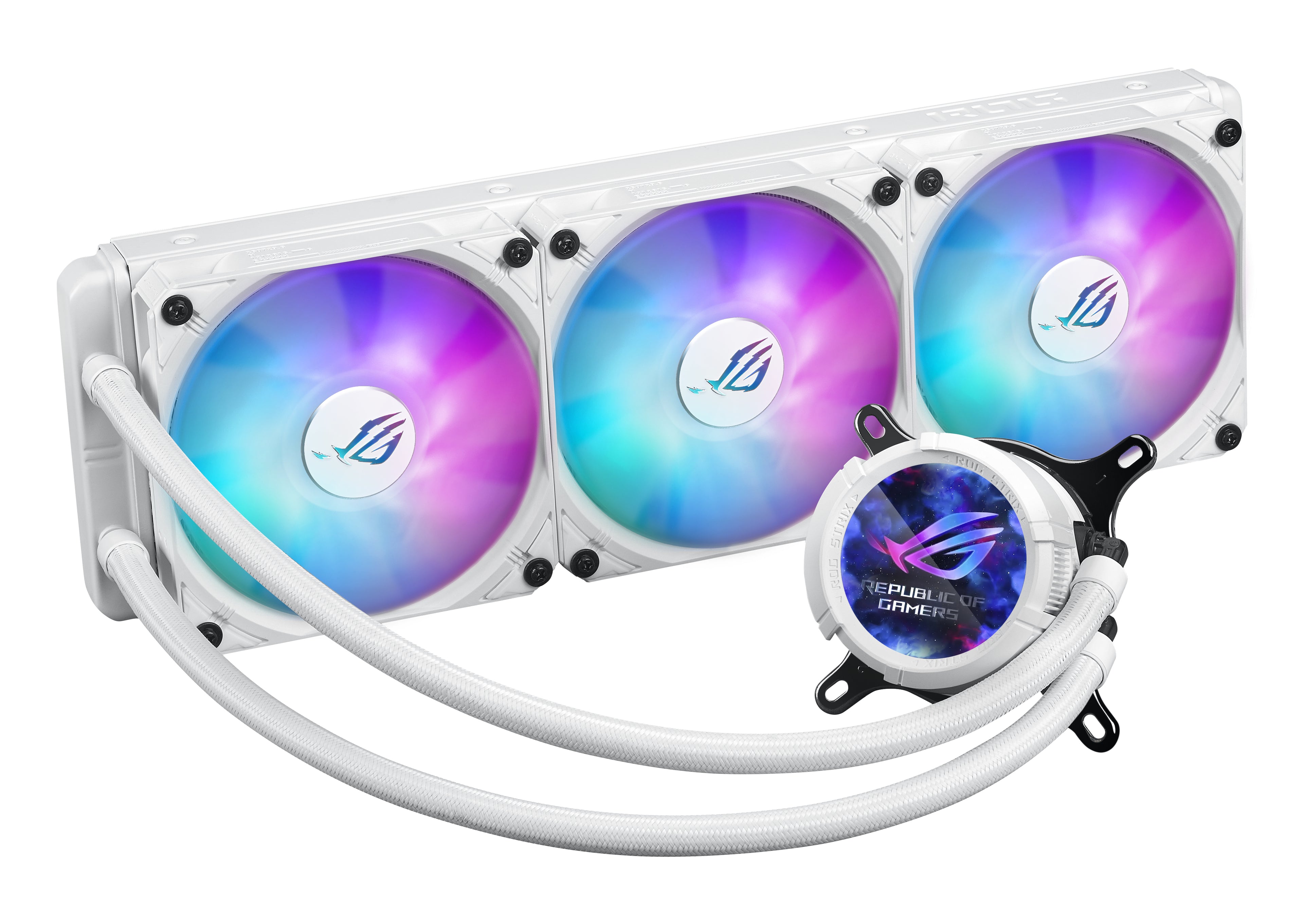 ASUS ROG Strix LC III 360 ARGB White Edition Processeur Refroidisseur de liquide tout-en-un 12 cm Blanc