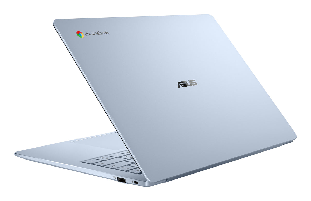 ASUS Chromebook CM14 CM1406CM4A-LY0052 MediaTek Kompanio Kompanio 540 35,6 cm (14") WUXGA 8 Go LPDDR5x-SDRAM 128 Go eMMC Wi-Fi 6E (802.11ax) ChromeOS Bleu QWERTZ Allemand - vue 3