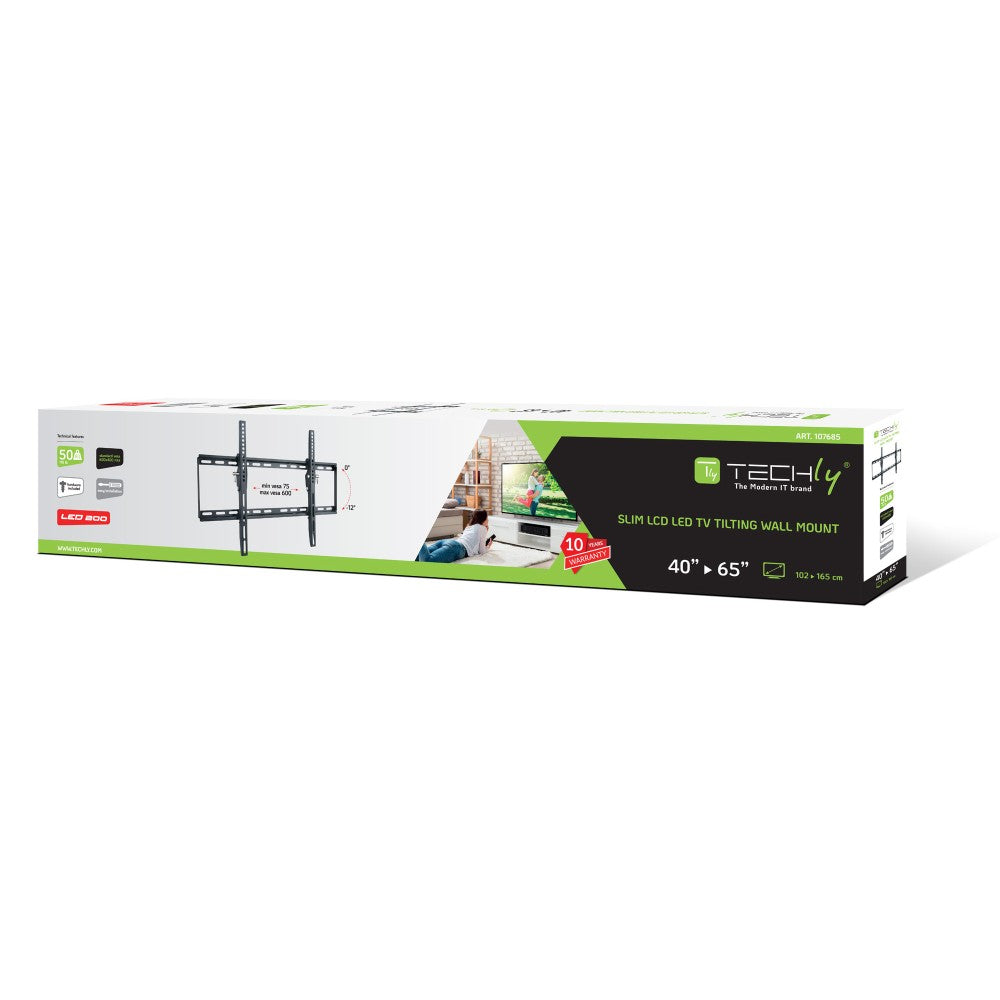 Techly ICA-PLB 161L support pour téléviseur 165,1 cm (65") Noir - vue 2
