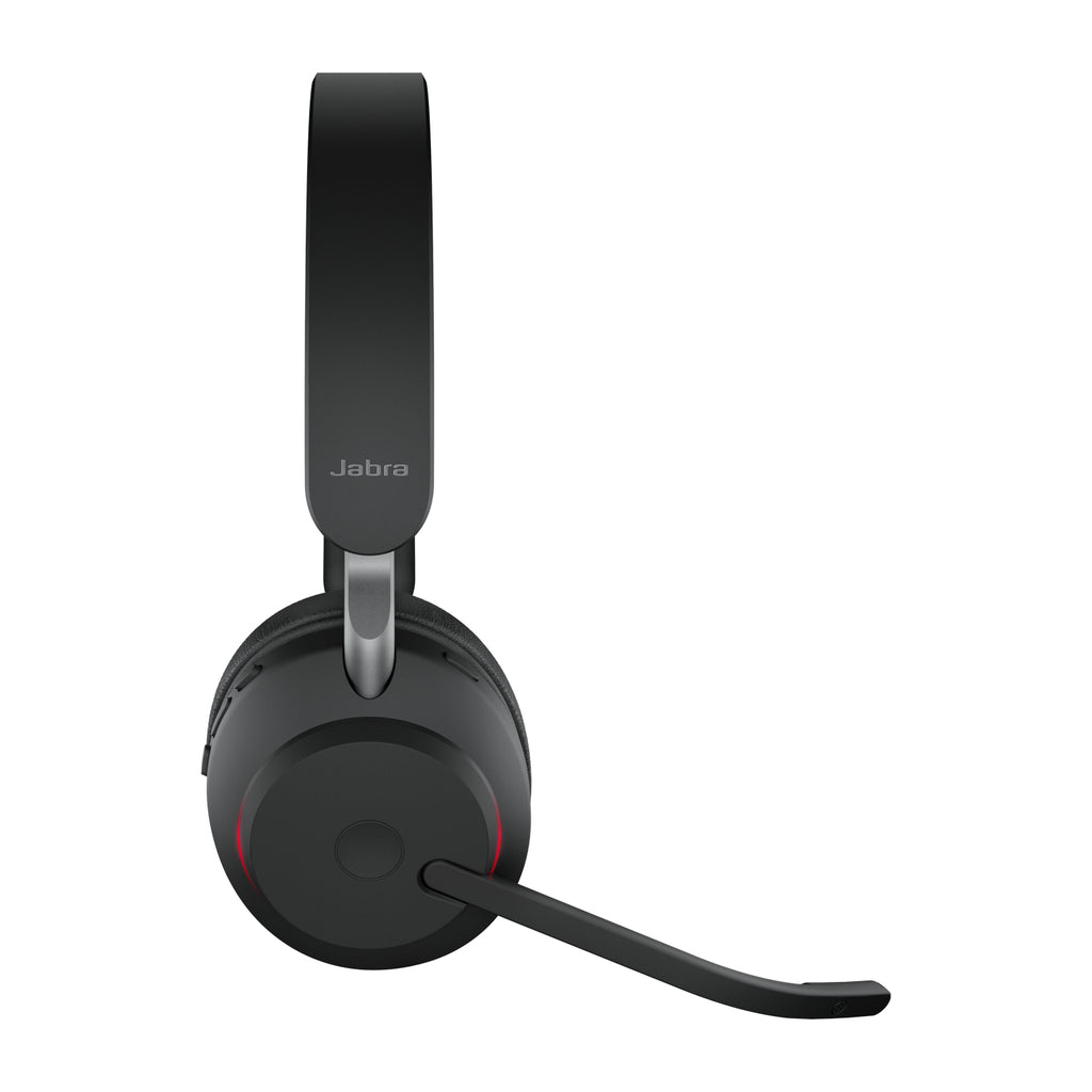 Jabra Evolve2 65 Casque Sans Fil Bluetooth avec Socle de Chargement, USB Type-C, Noir