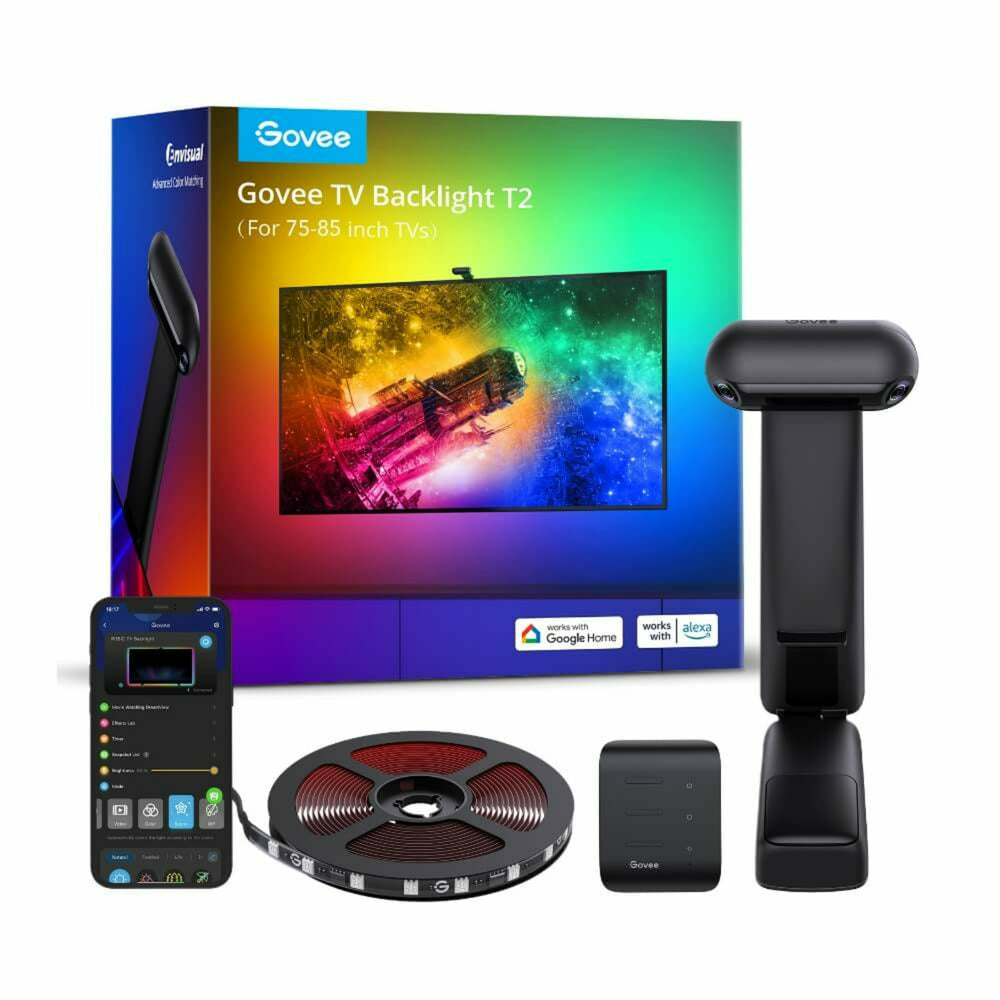 Govee Envisual TV Backlight T2 Eclairage intelligent par bande Wi-Fi/Bluetooth