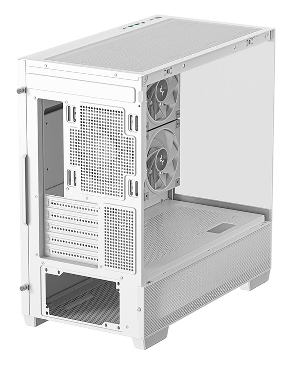 DeepCool CG380 3F WH Boîtier Tower Micro ATX, Blanc