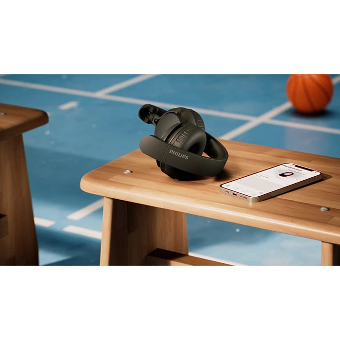 Philips TAH4000BK/00 Casque Sans Fil Bluetooth, Arceau, Appels et Musique, USB Type-C, Noir