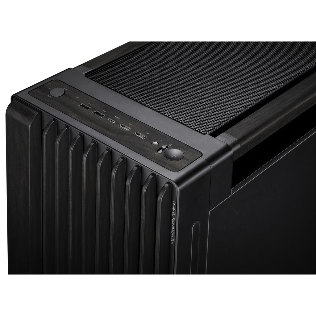 ASUS ProArt PA602 Wood Edition Boîtier PC Midi Tower Noir avec Panneau Métal