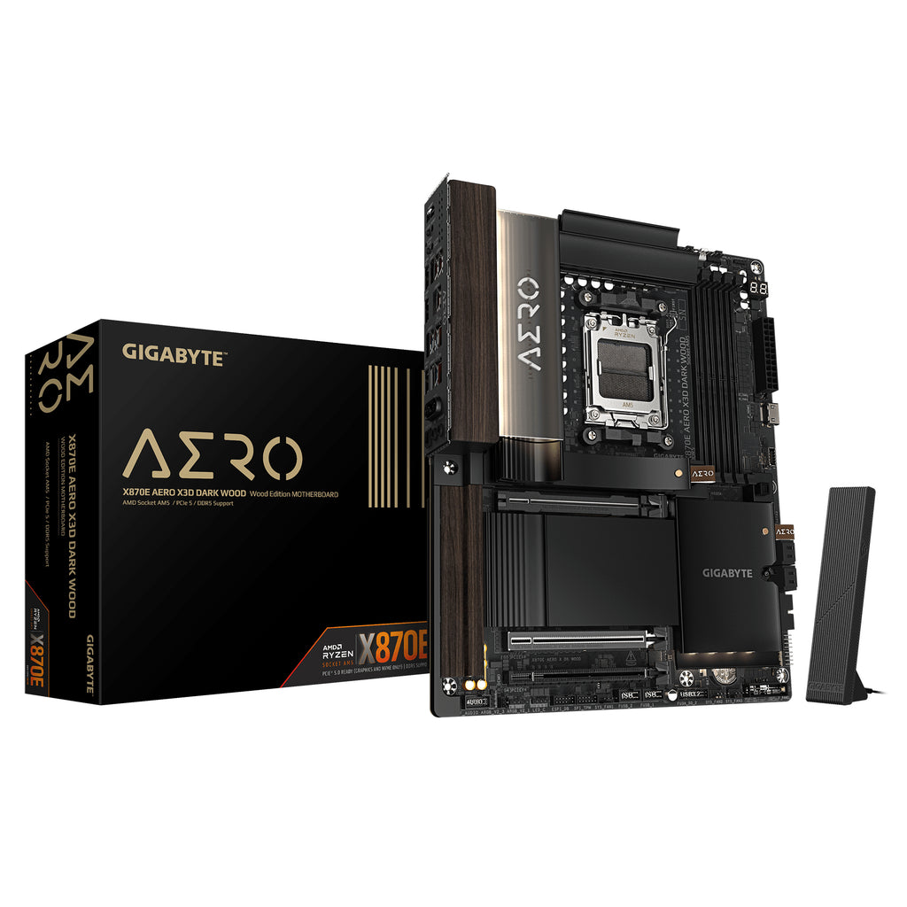 GIGABYTE X870E AERO X3D DARK WOOD Carte Mère