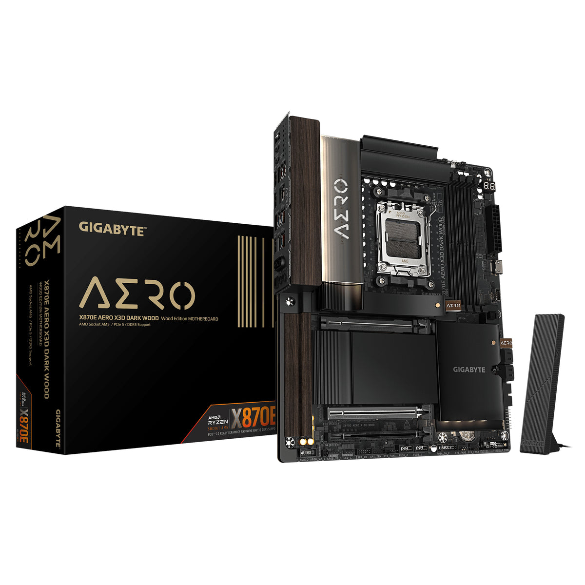 GIGABYTE X870E AERO X3D DARK WOOD Carte Mère
