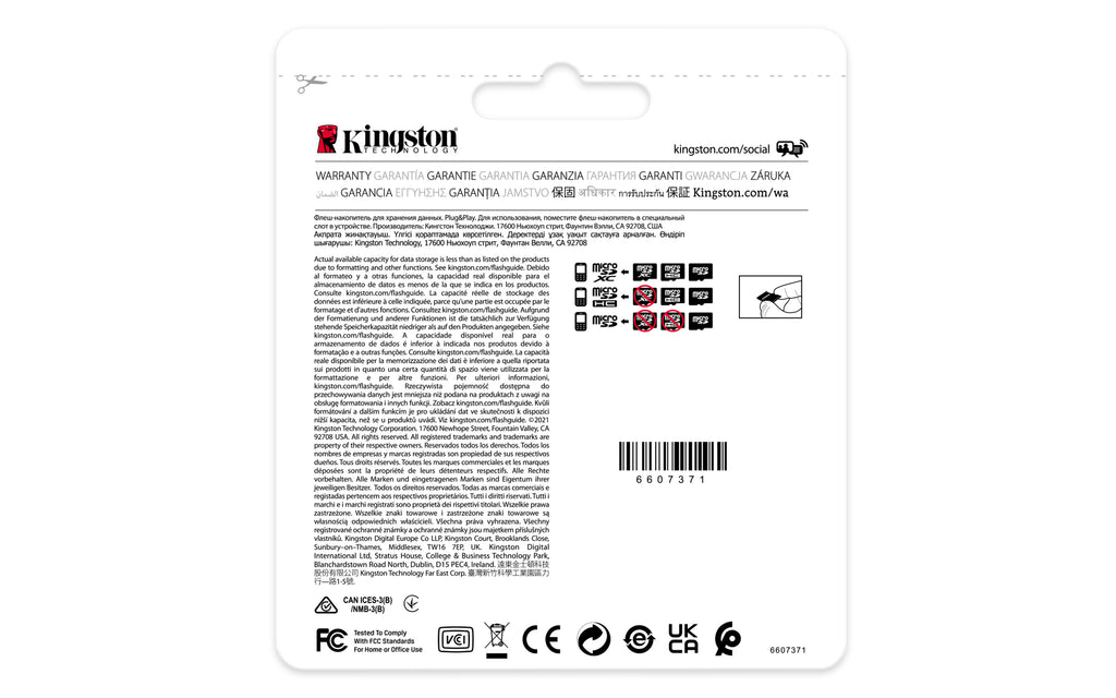 Kingston Technology Carte microSDHC Industrielle 16GB C10 A1 pSLC avec Adaptateur SD