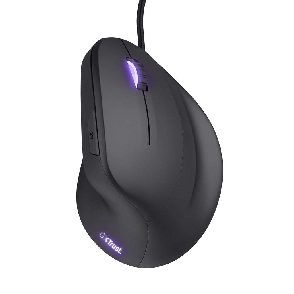 Trust GXT 144 Rexx Souris Gaming Verticale Ergonomique, Optique 10000 DPI, USB Type-A