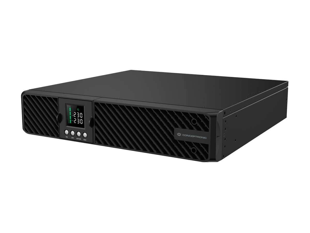 Conceptronic ZEUS51E3K Onduleur Double-conversion En Ligne 3 kVA 3000 W 9 Sorties CA