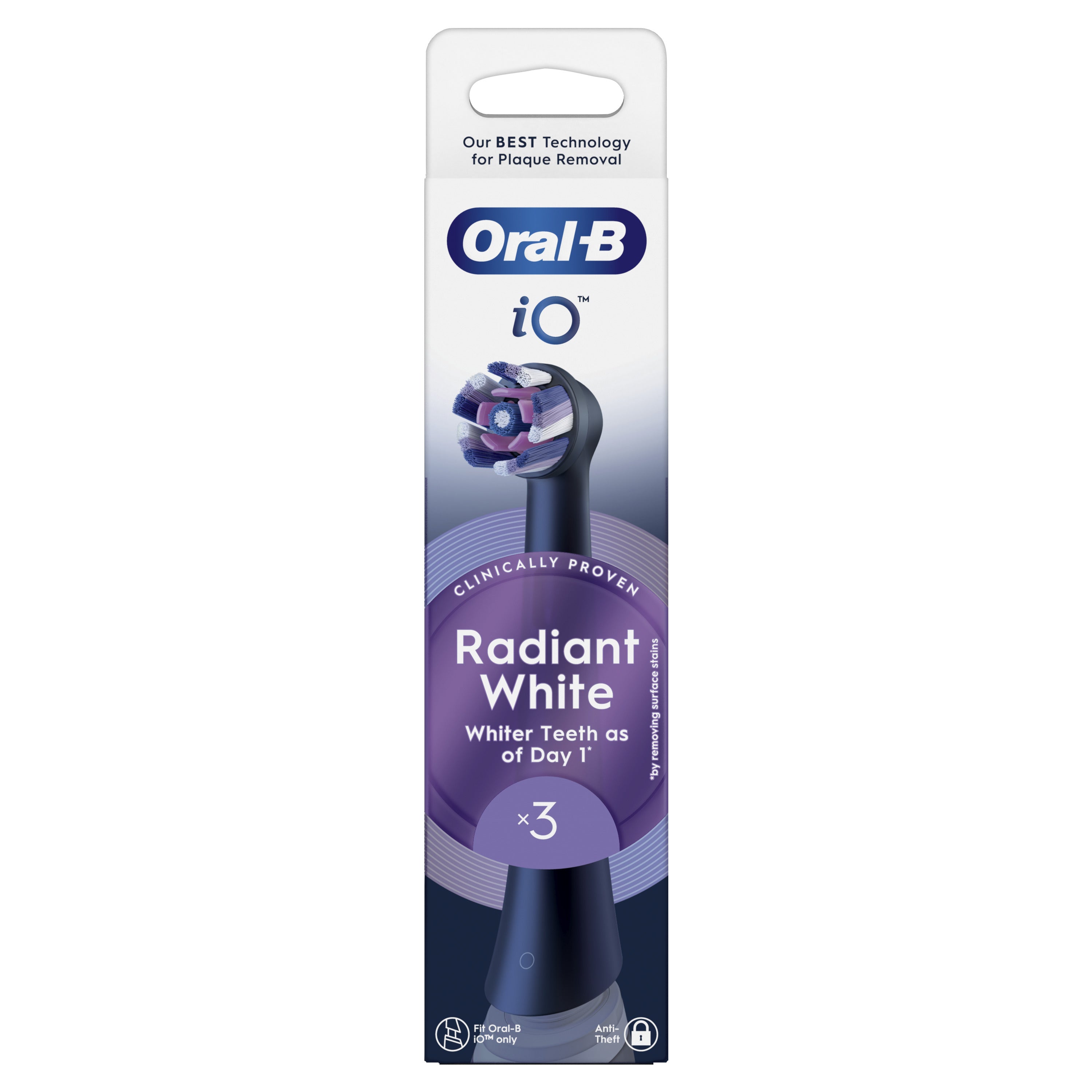 Oral-B 80782595 tête de brosses 3 pièce(s) Noir