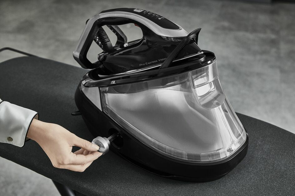 Tefal Pro Express Vision GV9821 3000 W 1,2 L Durilium AirGlide Autoclean soleplate Noir, Argent