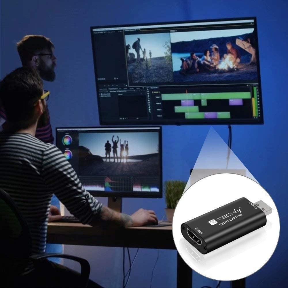 Techly I-USB-VIDEO-1080TY convertisseur de signal vidéo 1920 x 1080 pixels
