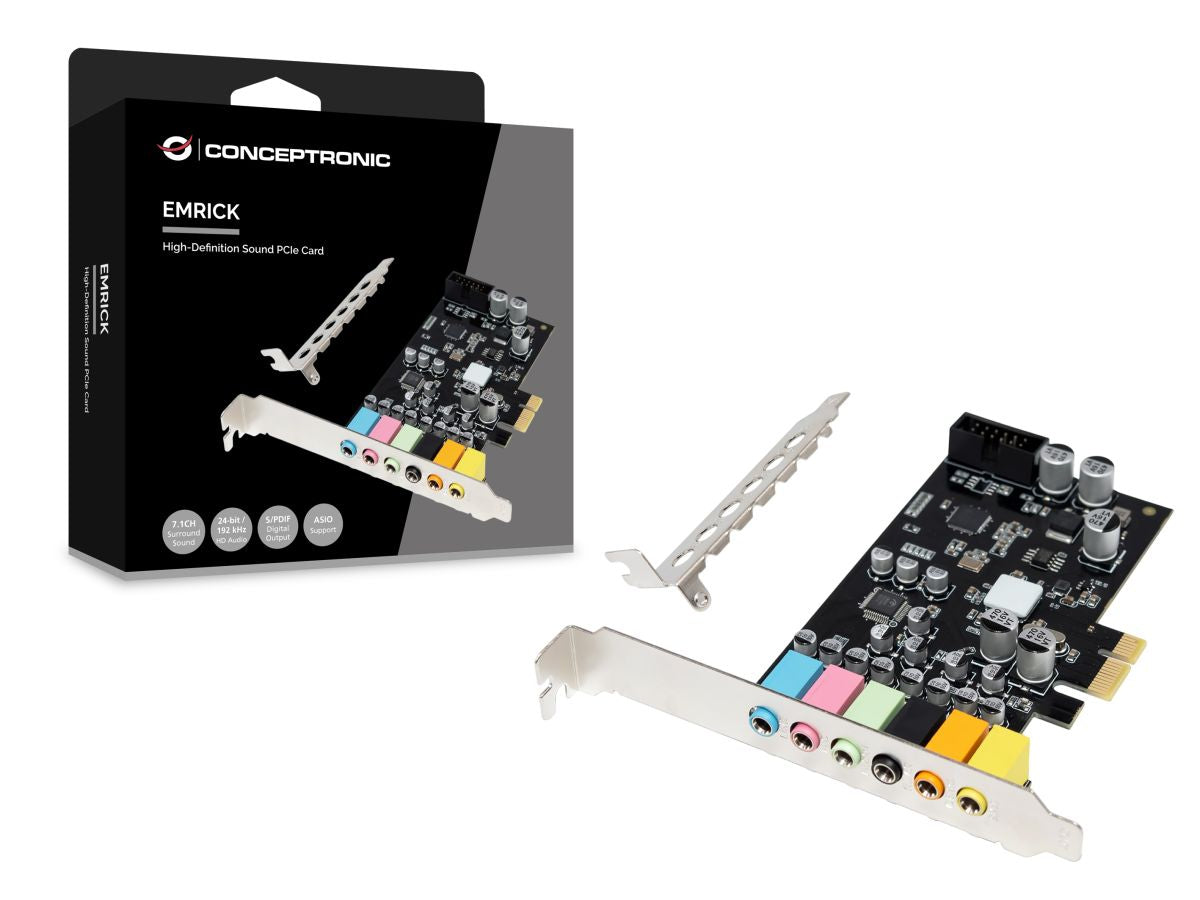 Conceptronic EMRICK15B Carte Son Interne 7.1 Canaux PCI-E x1