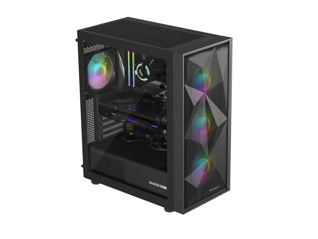 GENESIS Diaxid 605 ARGB Midi Tower Noir