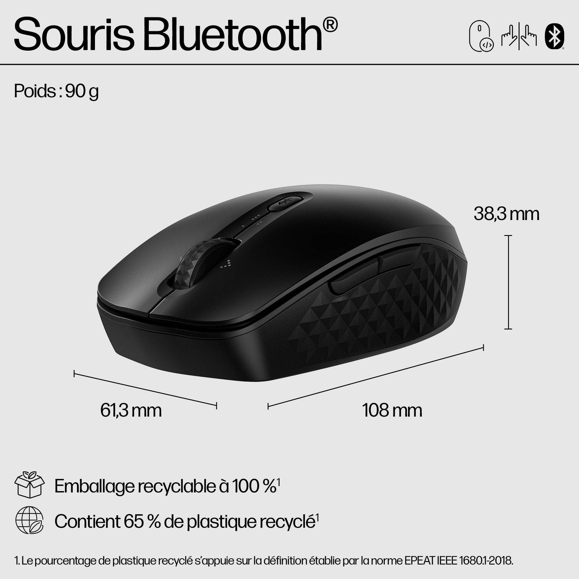 HP Souris Bluetooth programmable 425