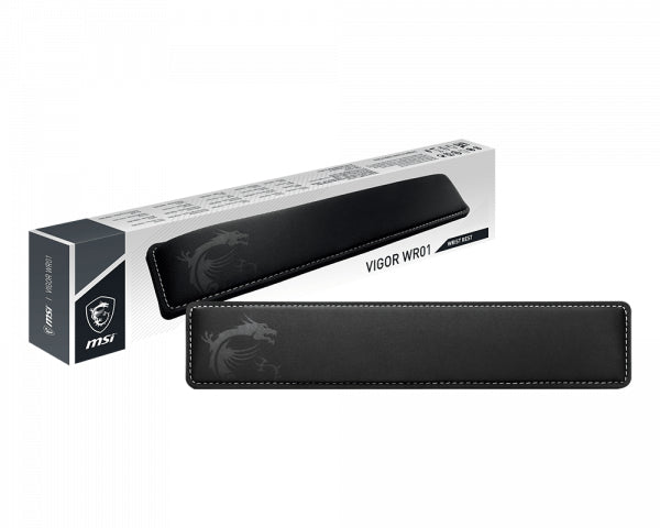 MSI Vigor-WR01 Repose-poignet en Mémoire de Forme et Caoutchouc, Noir