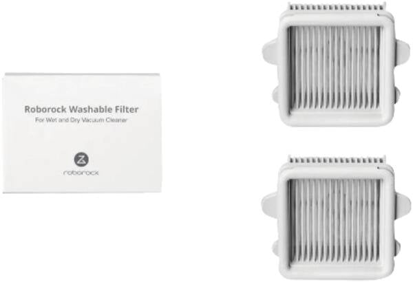 Filtres de Remplacement pour Aspirateur Balai, Référence 8.08.0038, Blanc, Lot de 2