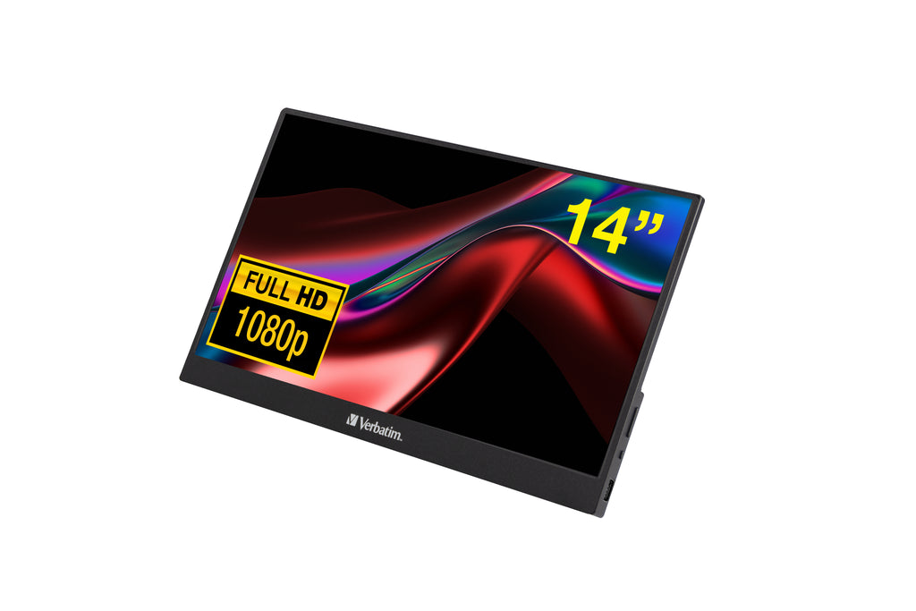 Verbatim PM-14 Moniteur Portable 14 pouces IPS Full HD 1920 x 1080 HDMI USB-C