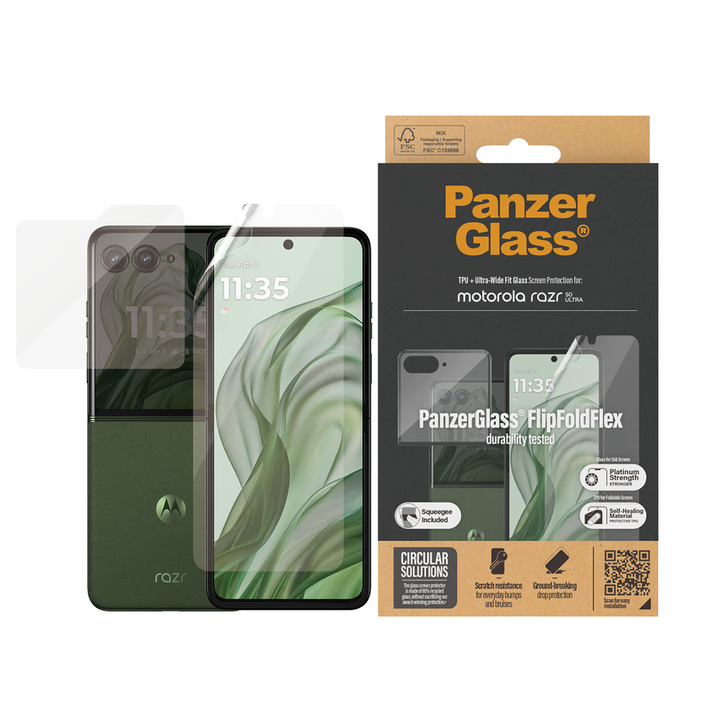 PanzerGlass ® Screen Protector Motorola Razr 50 Ultra | Glass & Film Protection d'écran transparent 1 pièce(s)