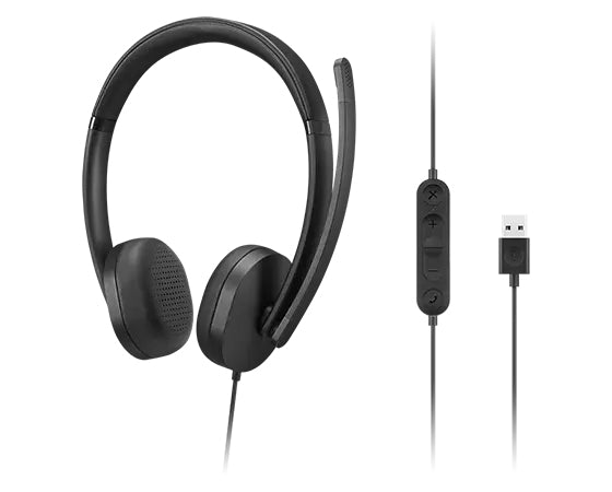 Lenovo 4XD1P83425 casque Avec fil Arceau Appels/Musique USB Type-A Noir