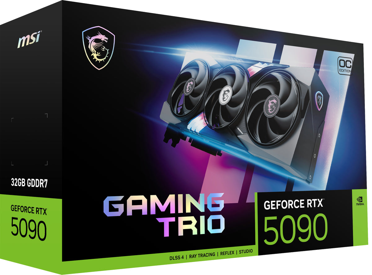 MSI GAMING GeForce RTX5090 TRIO OC 32GB NVIDIA GeForce RTX 5090 32 Go GDDR7 - vue 2