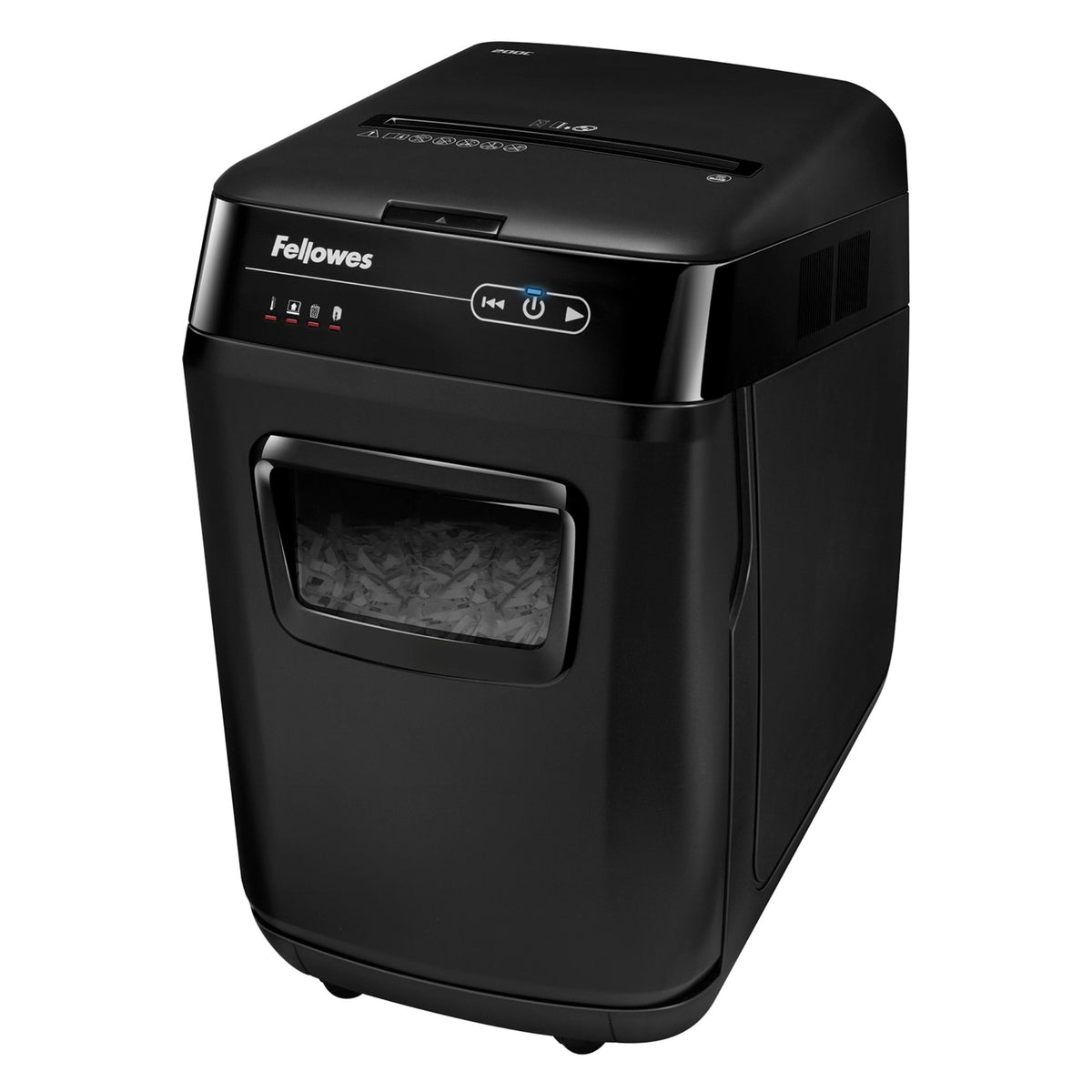 Fellowes AutoMax 200C Destructeur de Papier à Coupe Croisée, 23 cm, Noir