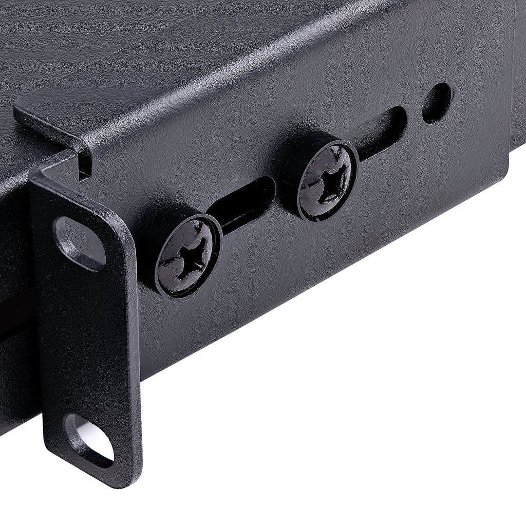 StarTech.com Étagère Réglable et Ventilée pour Montage en Rack de Serveur 1U - 150kg - Profondeur de Montage Réglable de 49,5 à 97,4cm Plateau Universel pour Rack d'Équipement AV/Réseau 19" - Profondeur 69,8cm