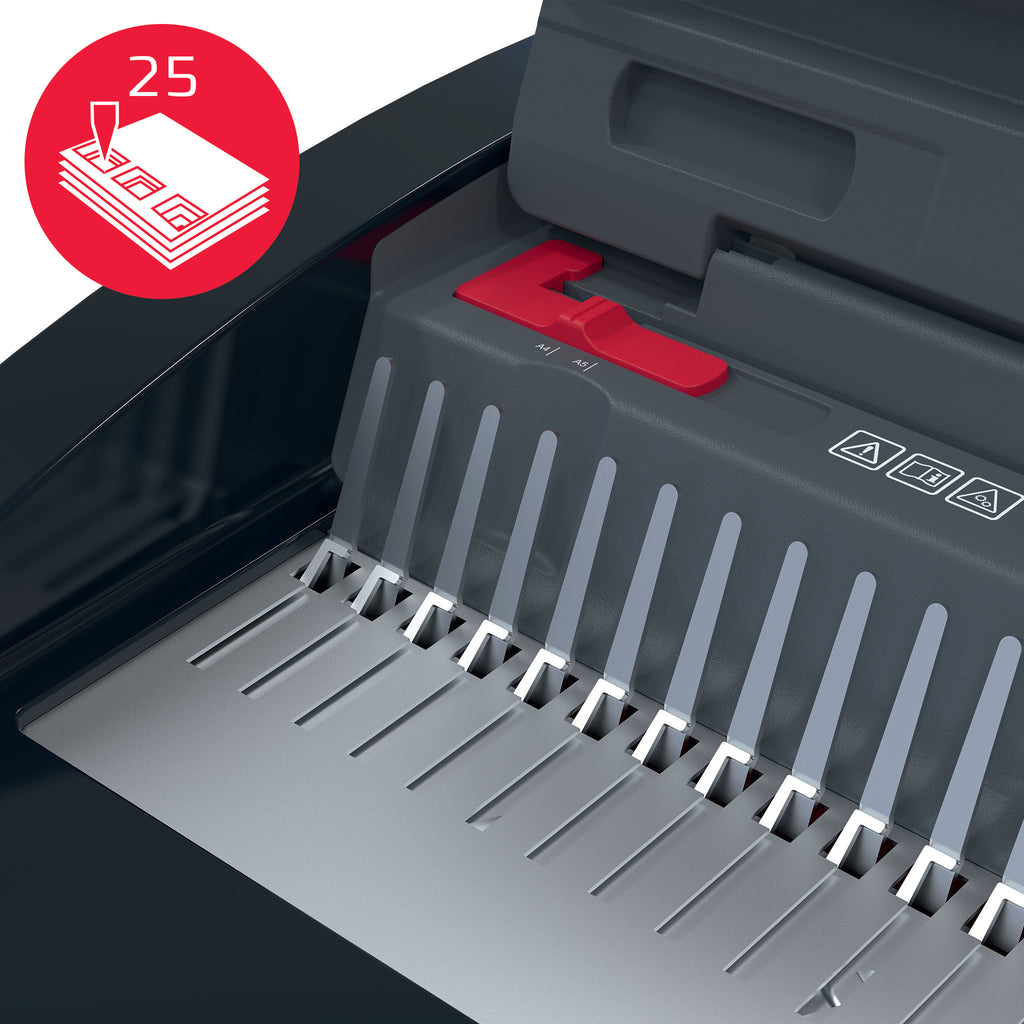 GBC GBC CombBind CB25E Machine de reliure à peigne 390 feuilles Noir, Rouge