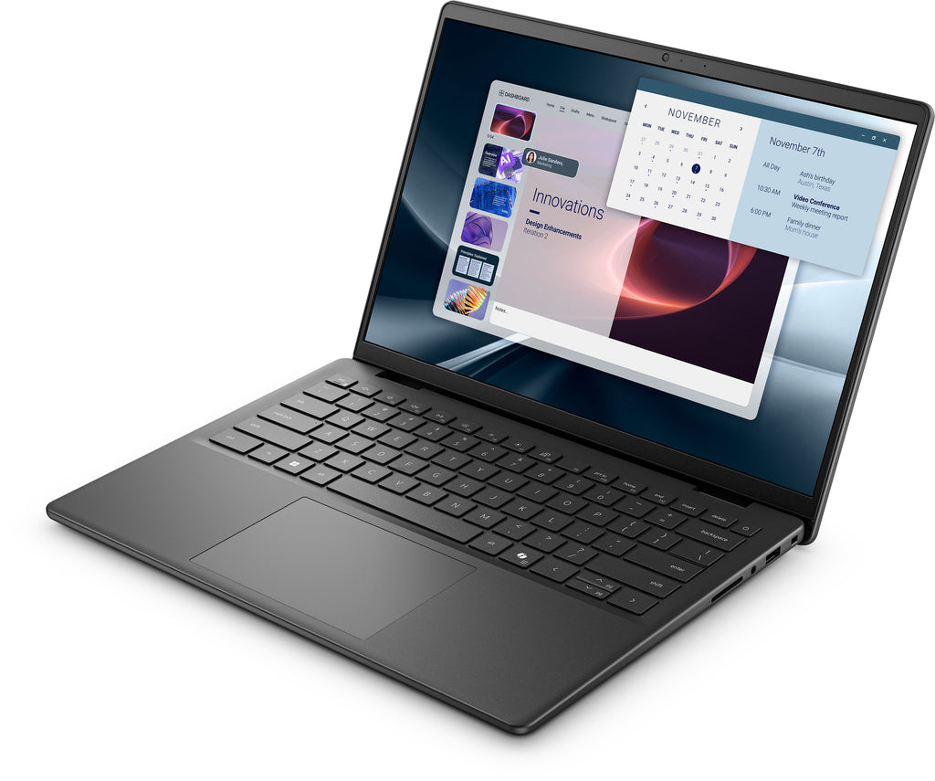DELL Pro 14 Essential PV14255 AMD Ryzen™ 7 PRO 250 Ordinateur portable 35,6 cm (14") Full HD+ 16 Go DDR5-SDRAM 512 Go SSD Wi-Fi 6 (802.11ax) Windows 11 Pro Allemand Noir