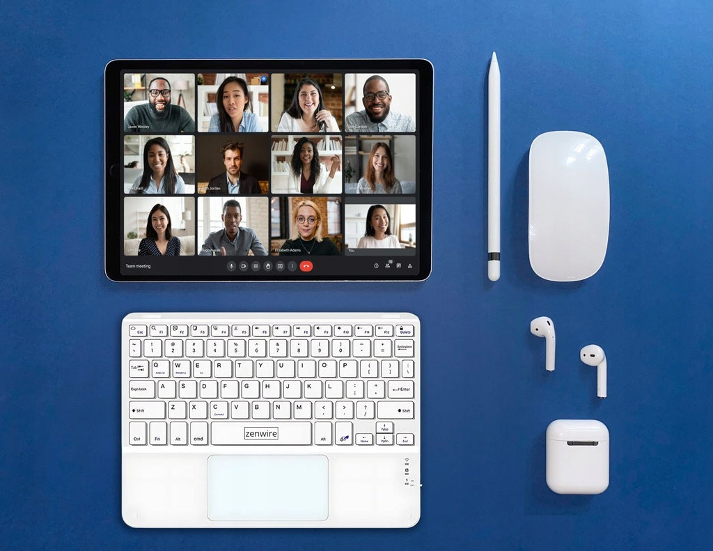 Clavier sans fil Bluetooth avec pavé tactile SLIM pour téléphone, tablette et iPad - Zenwire WLK-619