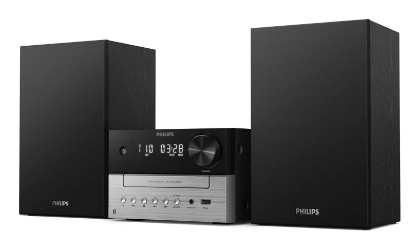 Philips TAM3205M2 ensemble audio pour la maison Système micro audio domestique 20 W Noir, Argent