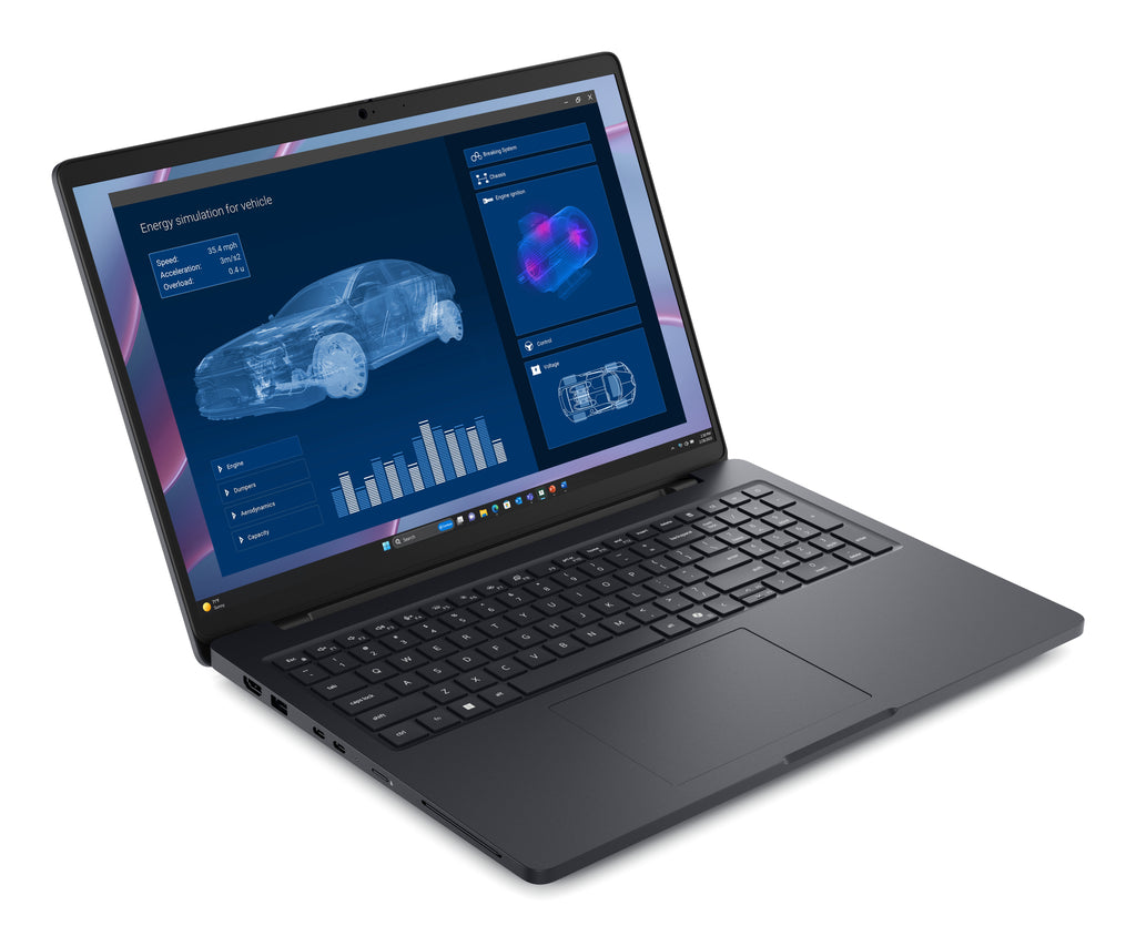 DELL Pro Max 16 MC16255 Copilot+ PC AMD Ryzen AI 7 PRO 350 Ordinateur portable 40,6 cm (16") Full HD+ 32 Go LPDDR5x-SDRAM 1 To SSD NVIDIA RTX PRO 1000 Blackwell Wi-Fi 7 (802.11be) Windows 11 Pro Nordique Noir
