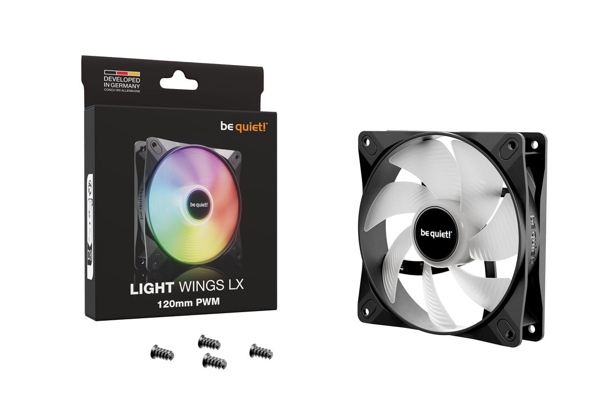 be quiet! Light Wings LX 120 mm PWM | Ventilateur PC ARGB - vue 5