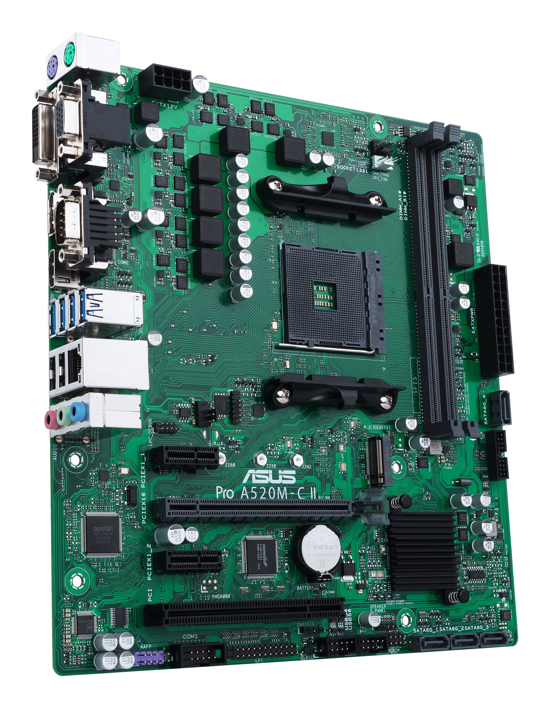 ASUS PRO A520M-C II/CSM AMD A520 Emplacement AM4 micro ATX