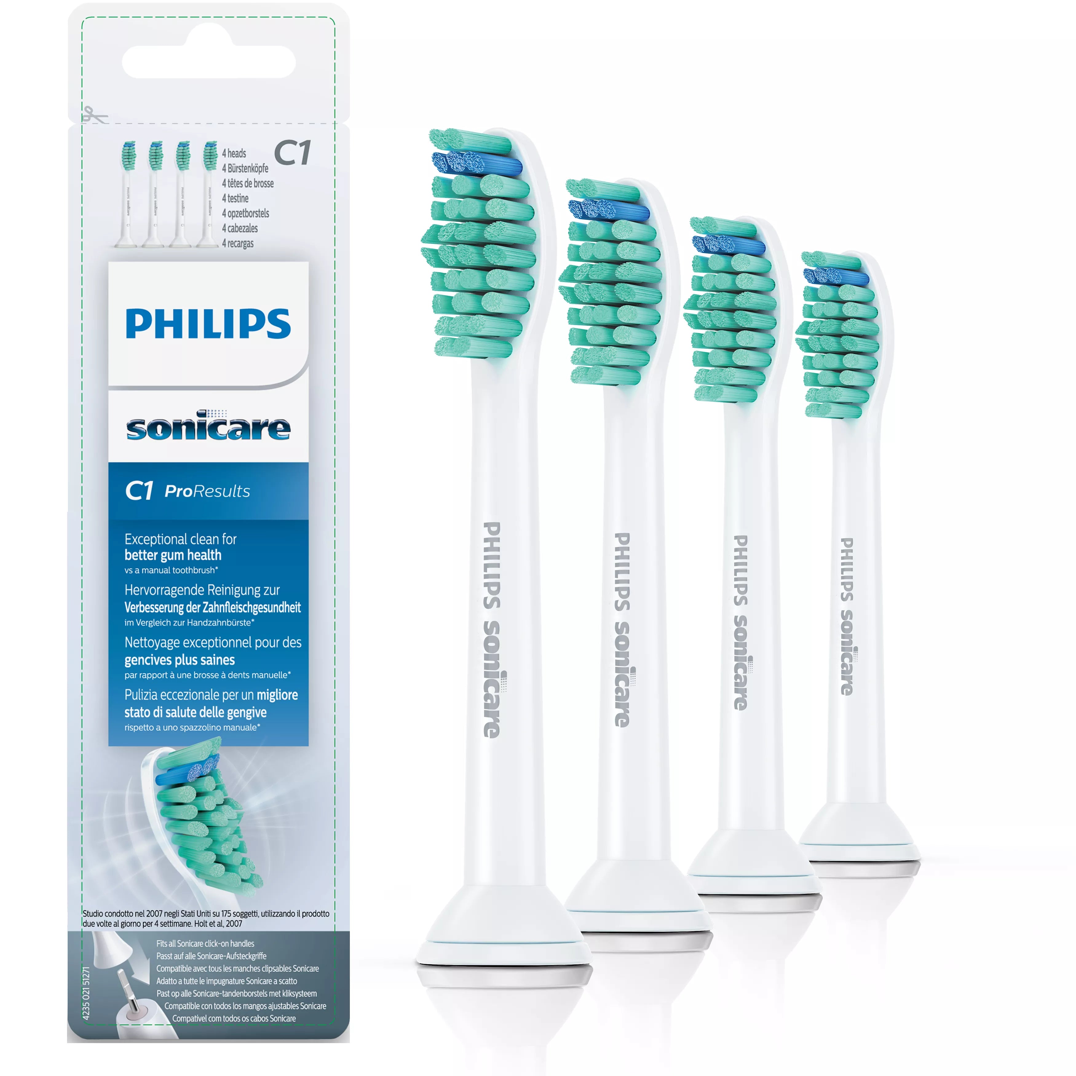 Philips Sonicare ProResults ProResults HX6014/07 4x C1 Têtes de brosse à dents