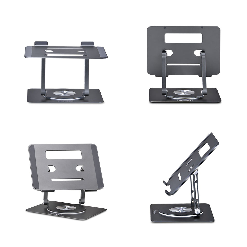 StarTech.com Support Rotatif pour PC Portable, Base Pivotante à 360&deg;, Support Rotatif pour Bureau, Hauteur et Inclin