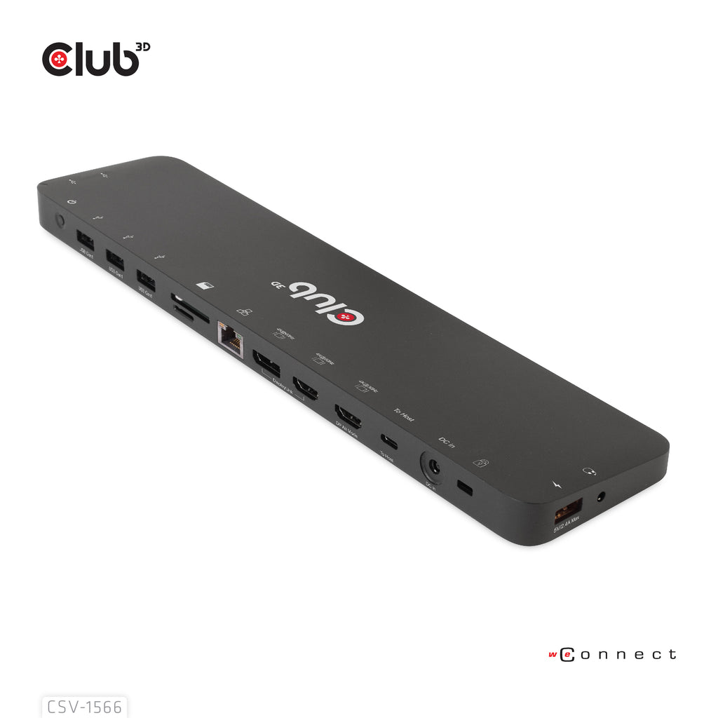 CLUB3D CSV-1566 Station d'accueil USB 3.2 Gen 1 Type-C, Noir