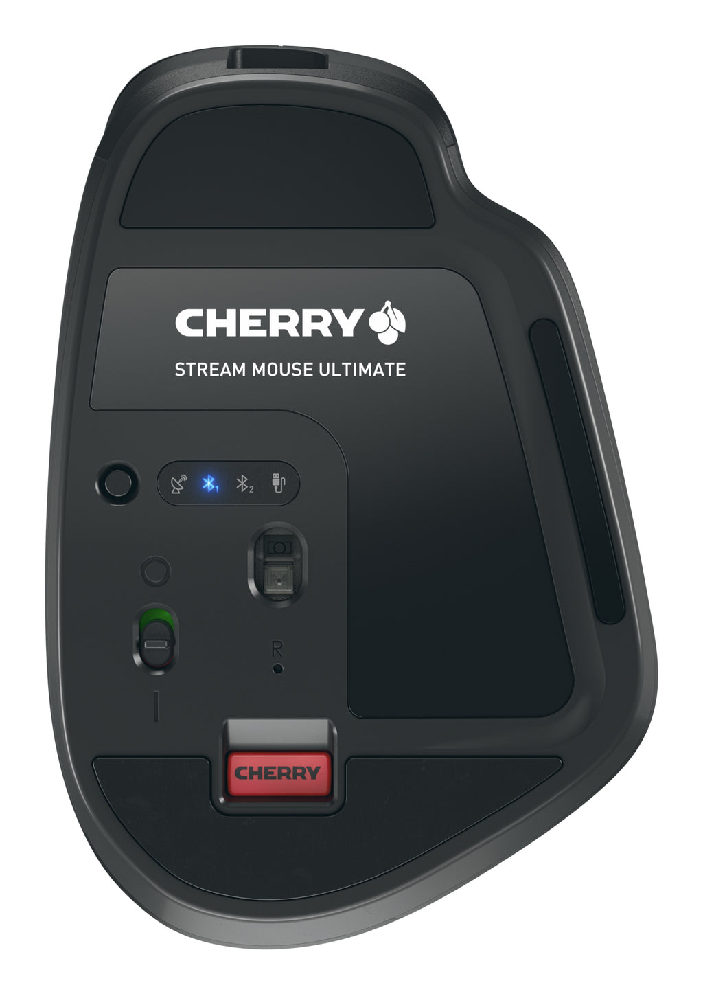 CHERRY Stream Mouse Ultimate, Souris Sans Fil RF, Bluetooth et USB Type-C, 4000 DPI, Noir