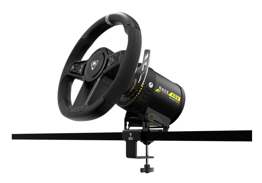 Turtle Beach VelocityOne Race KD3 Volant à retour de force et entraînement direct et pédales w/ Hall-Effect et palettes 