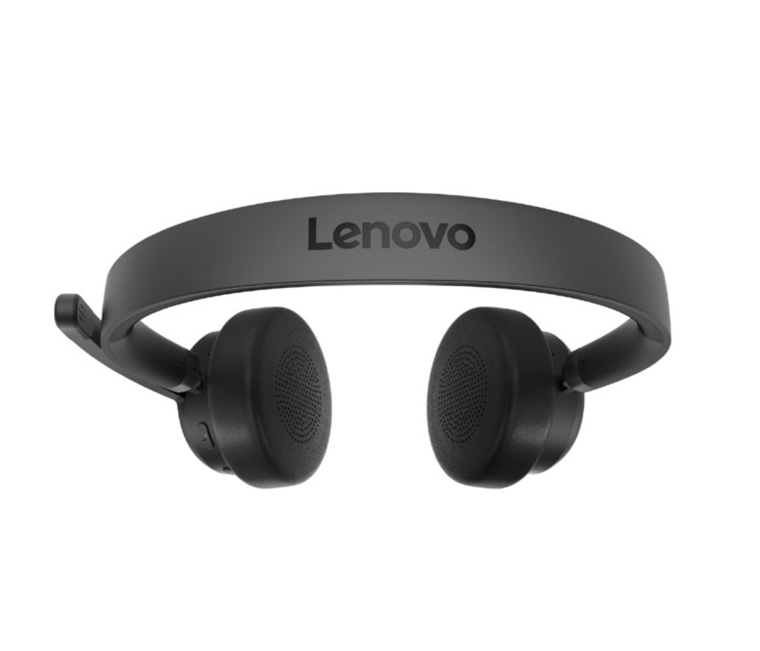 Lenovo Wireless VoIP Headset Casque Sans fil Arceau Bureau/Centre d'appels Bluetooth Noir