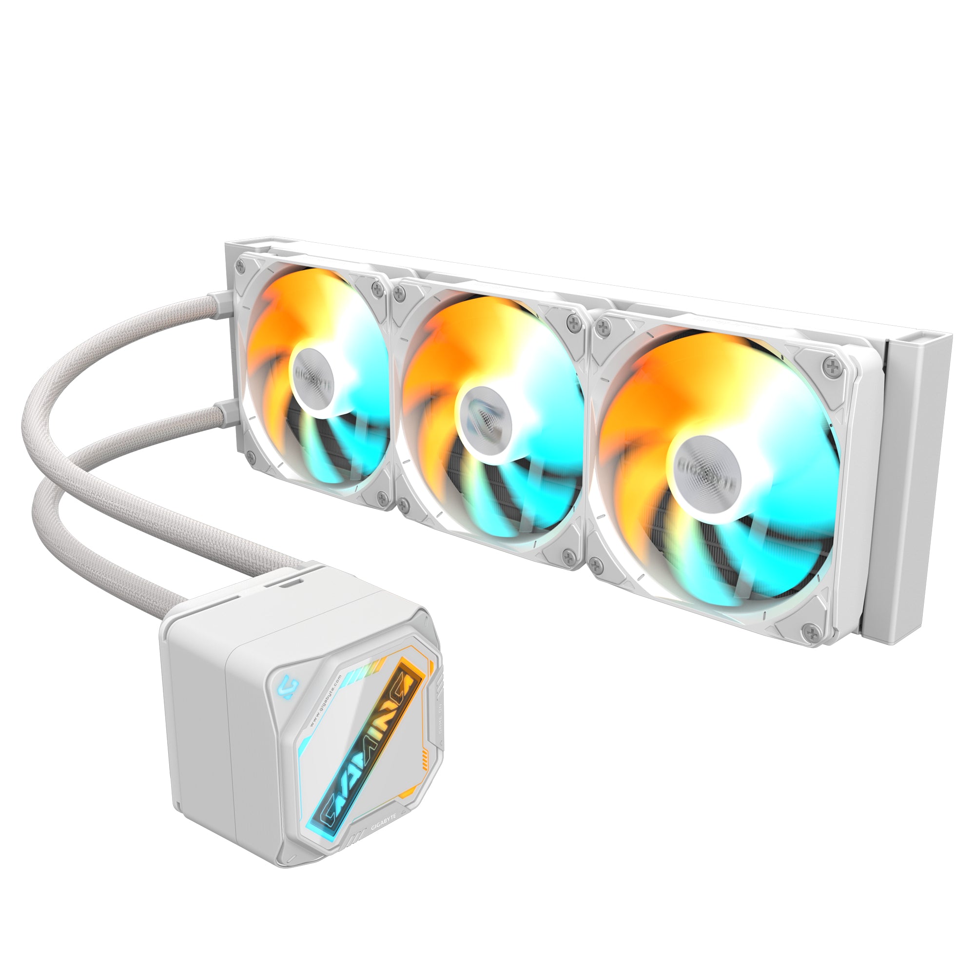 GIGABYTE GAMING 360 ICE Refroidisseur Liquide pour CPU - 3x120 mm Ventilateurs ARGB, Mécanisme d'emboîtement coulissant, DAISY-CHAIN, Compatible Intel LGA 1851 et AMD AM5