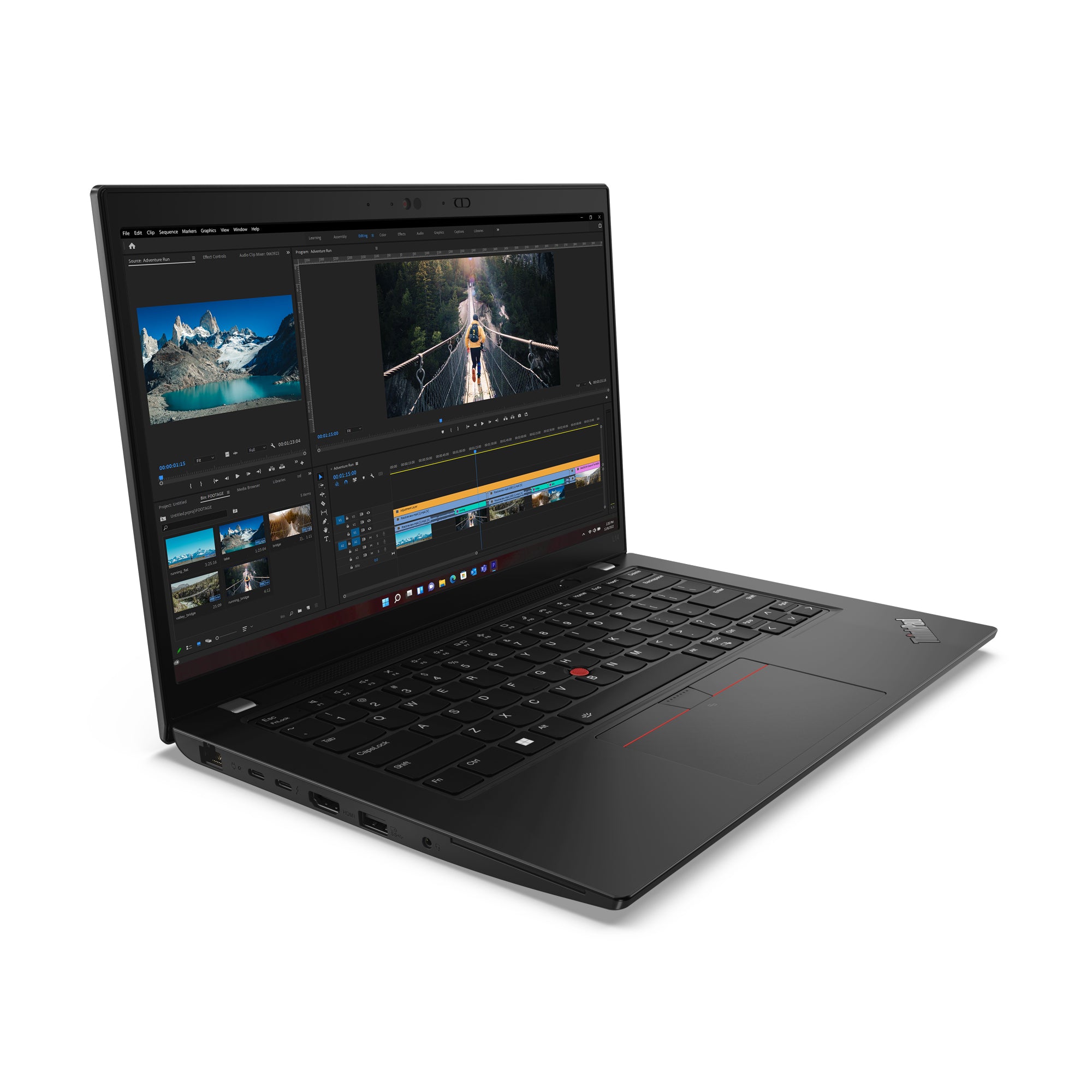 Lenovo ThinkPad L14 Gen 4 (Intel) Intel® Core™ i5 i5-1335U Ordinateur portable 35,6 cm (14") Full HD 16 Go DDR4-SDRAM 512 Go SSD Wi-Fi 6E (802.11ax) Windows 11 Pro Nordique Noir