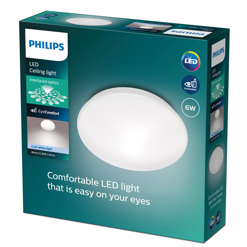 Philips Fonctionnel Plafonnier Moire 6 W