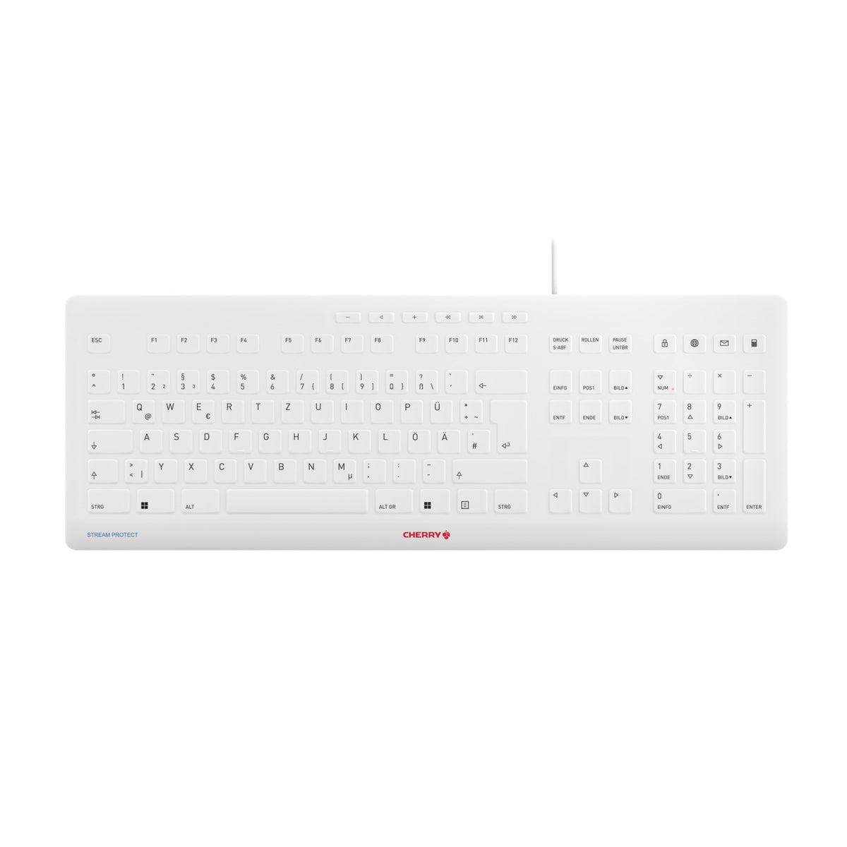 Contour Design Stream clavier Universel USB QWERTZ Allemand Gris