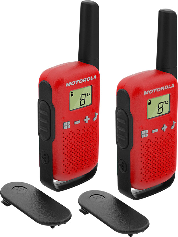 Motorola TALKABOUT T42 radio bidirectionnelle 16 canaux Noir, Rouge
