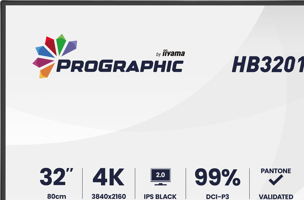 iiyama ProGraphic HB3201UHSNP-B1 écran plat de PC 80 cm (31.5") 3840 x 2160 pixels 4K Ultra HD Noir