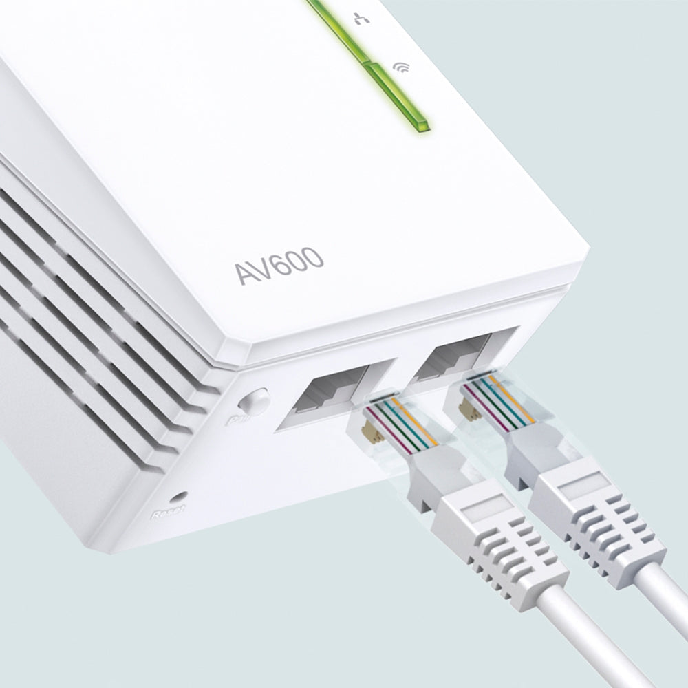 TP-Link AV600 Adaptateur CPL Ethernet/LAN Wifi, 600 Mbit/s, Blanc